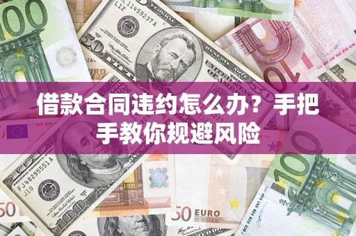武汉借款合同违约怎么办？手把手教你规避风险