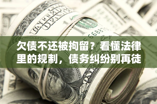 武汉欠债不还被拘留？看懂法律里的规制，债务纠纷别再徒劳奔波