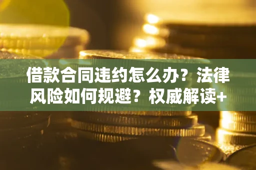 武汉借款合同违约怎么办？法律风险如何规避？权威解读+实用指南