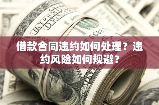 武汉借款合同违约如何处理？违约风险如何规避？