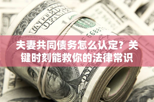武汉夫妻共同债务怎么认定？关键时刻能救你的法律常识