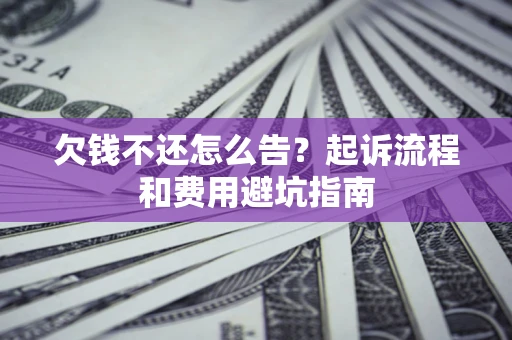 武汉欠钱不还怎么告?起诉流程和费用避坑指南 武汉欠钱不还怎么告?起诉流程和费用避坑指南